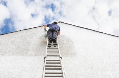 Peinture extérieure à Aizac — façades et ravalement
